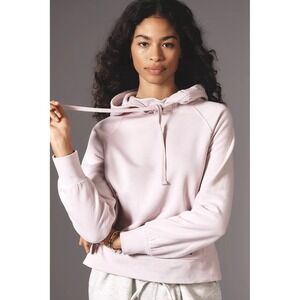 Daily Practice by Anthropologie Hoodie XS Lilac Pink Cropped Sweatshirt Cozy